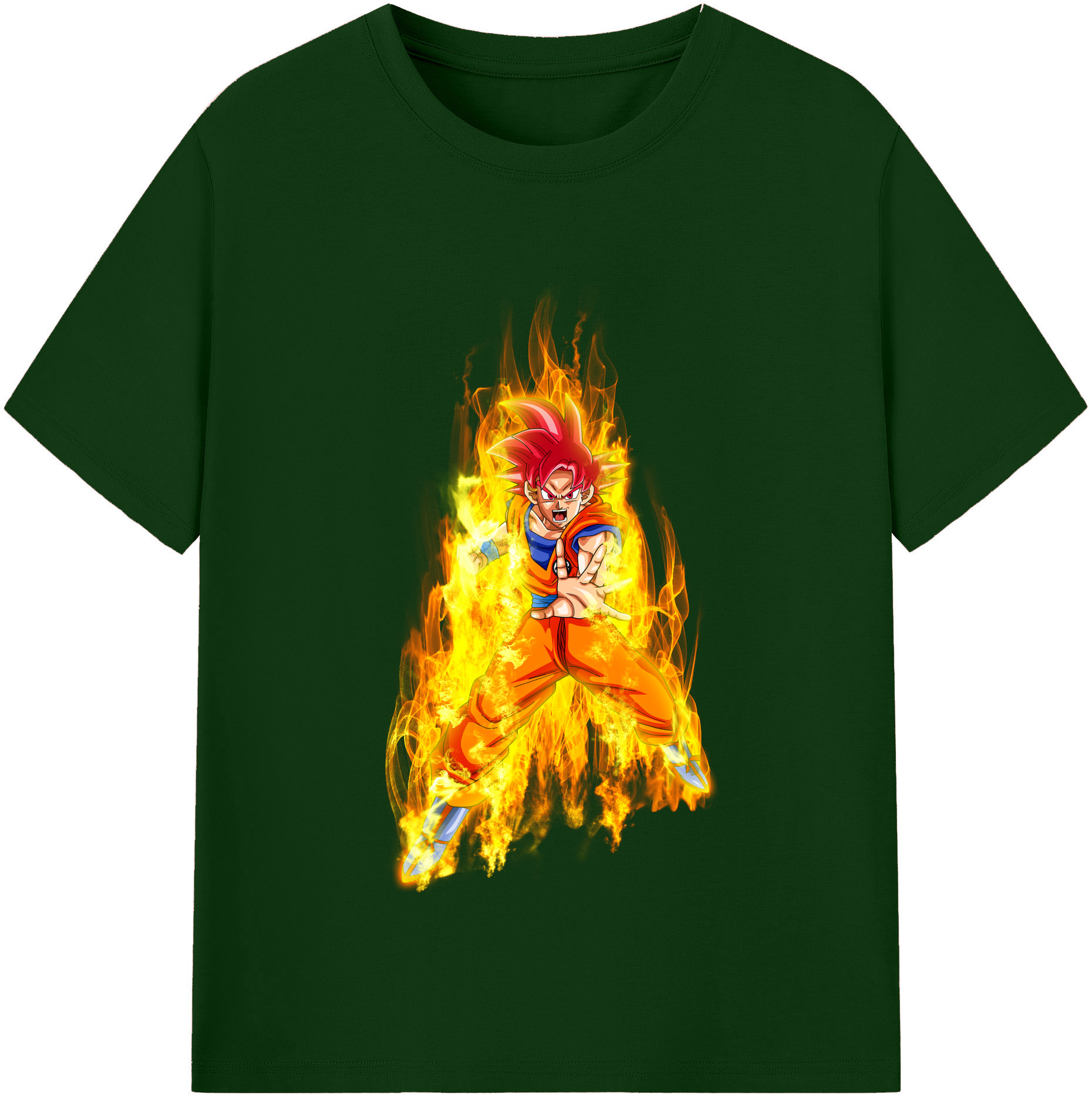 （画像用） ドラゴンボール 孫悟空（そん ごくう）Son Goku カカロット DRAGON BALL Kakarotto 綿100％半袖Tシャツ（フロントプリント）